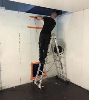 Installation du caisson de traitement d'air